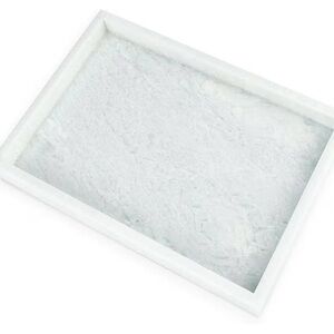 Natural Marble Vanity Tray, Luxury Stone with Light Green Textures Serving Tray